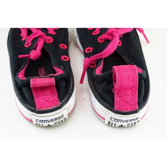 Converse All Star Toddler Girls 11.5 Medium Black Low Top Fabric 646860F - Picture 4 of 6